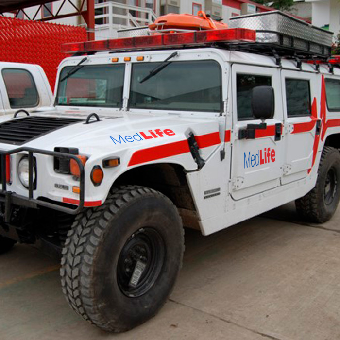 Ambulancias 4x4 Humvee MedLife